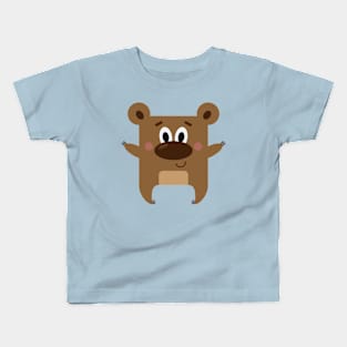 Mr Square Bear Kids T-Shirt